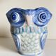 Vintage Chinese Porcelain Owl Planter