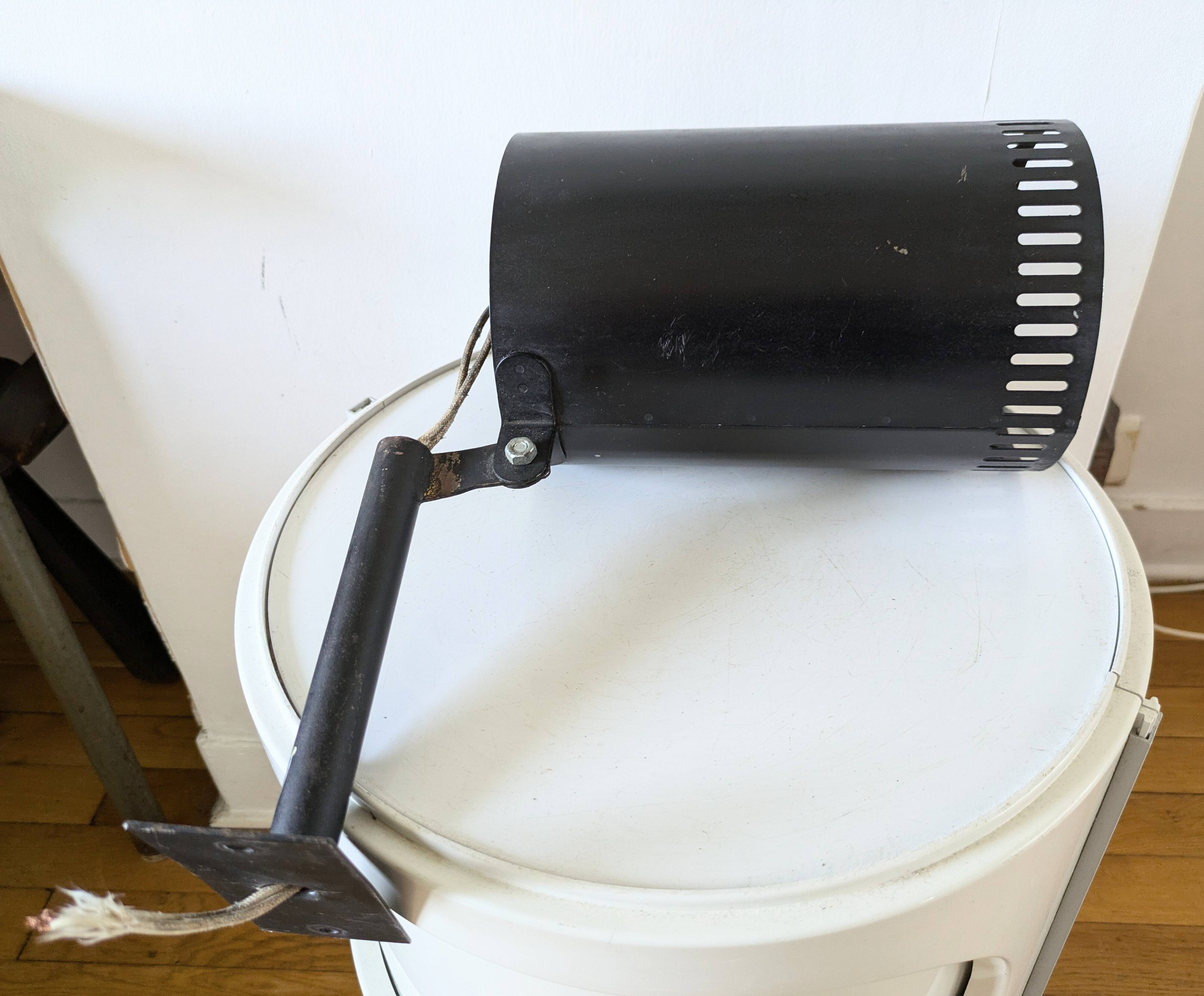 Large 60s design tube wall light