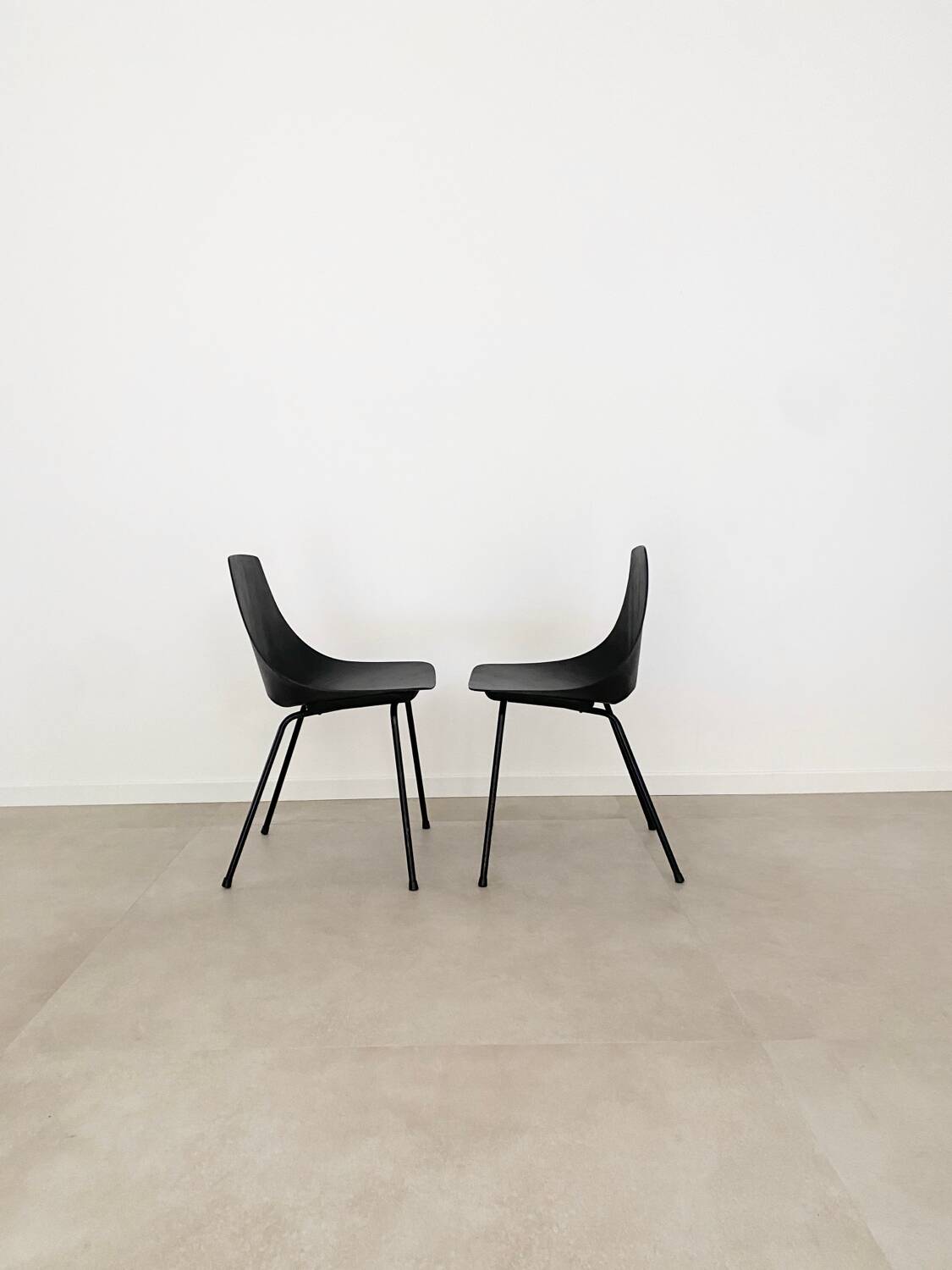 Pierre Guariche barrel chairs