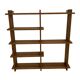 Vintage Wall shelf rack Pine wood 70s design