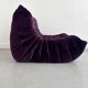 Purple "Togo" armchair by Michel Ducaroy