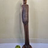 Carved wooden monoxyl tribal statue, Central Africa, 87 cm