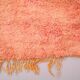 Vintage Handmade Moroccan Rug 196 x 280 cm - Peach Moroccan Rug - Berber