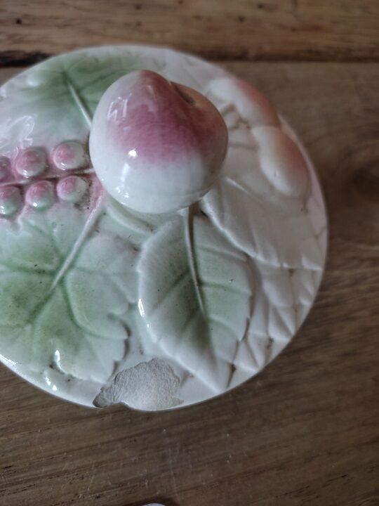 Tea and coffee maker slurry fruit deco old vintage