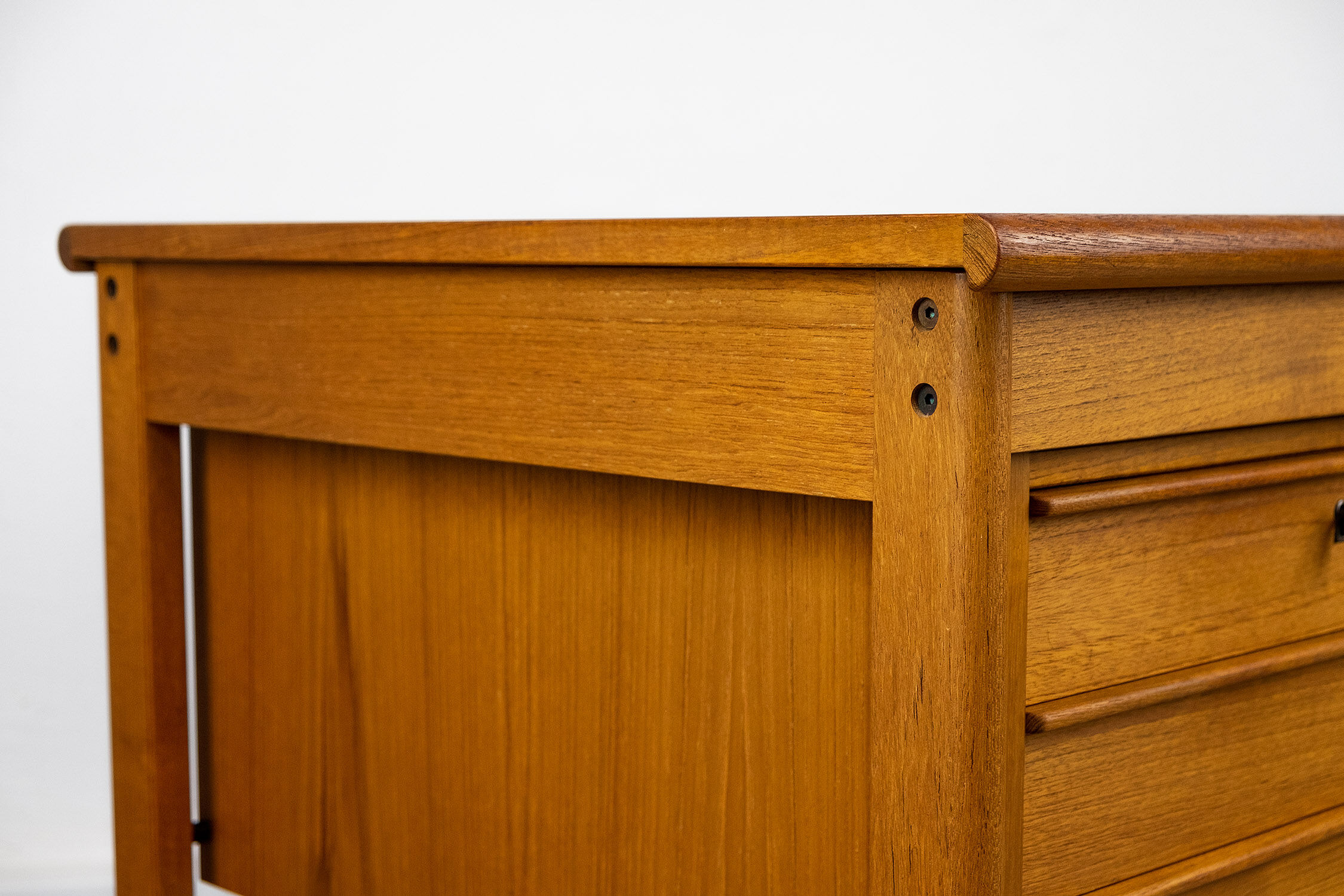 Teak Desk with movable table top by Løvig, 1960s