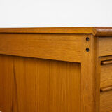 Teak Desk with movable table top by Løvig, 1960s