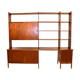 Teak "system" library, suede, 1960