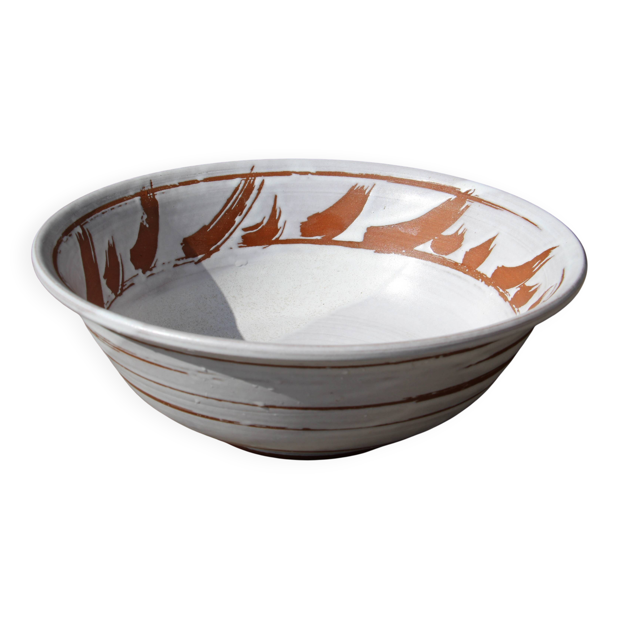 Stoneware salad bowl