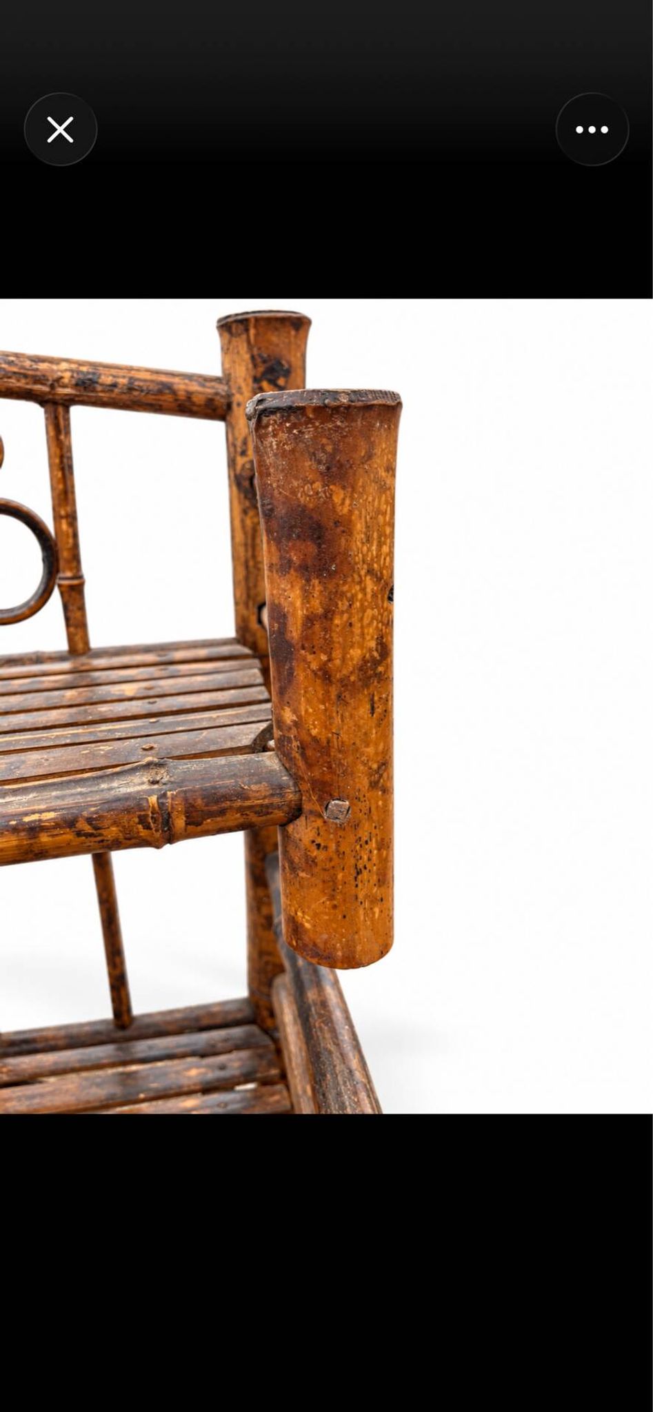 Étagère ancienne en bambou à 4 niveaux – Style japonisant