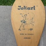 Pair of wooden "jokari" snowshoes, Basque country, 1960