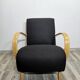 Fauteuil noir par Jindrich Halabala, années 1940