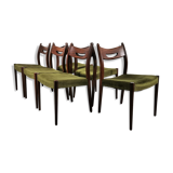 Ensemble de chaises à manger en teck vintage