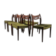 Ensemble de chaises à manger en teck vintage