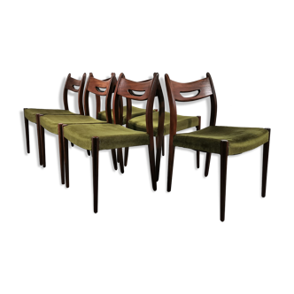 Ensemble de chaises à manger en teck vintage