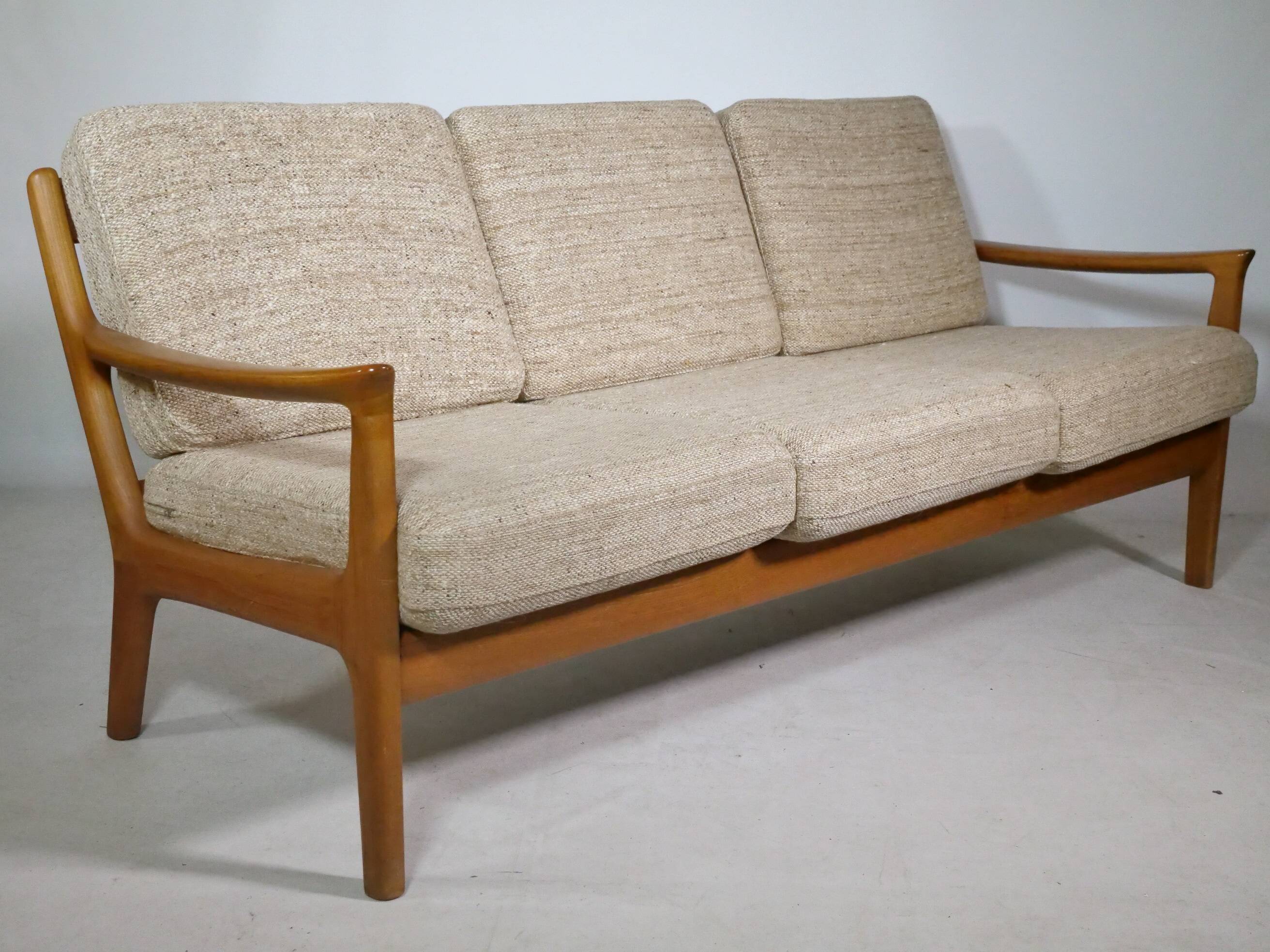 Canapé 3 places design danois en teck par KS Möbler, années 1960