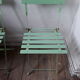Table et chaises de jardin vintages