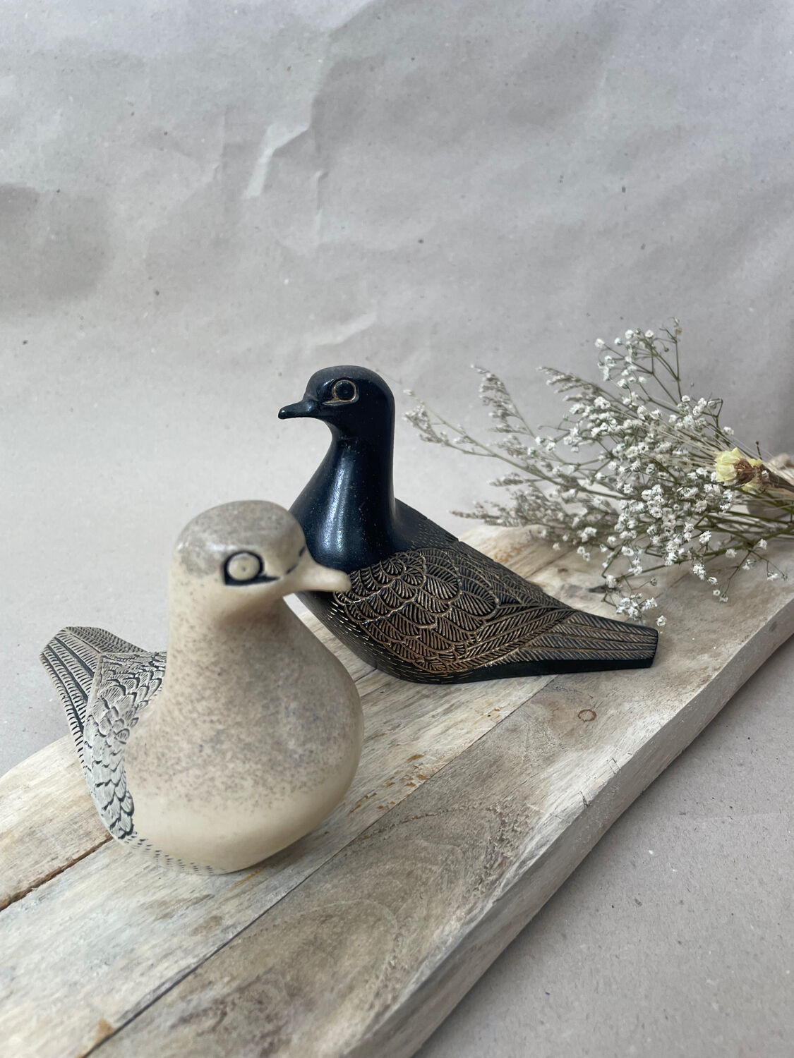 Pair of decorative birds