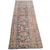 2x7 Navy Blue & Red Persian Runner Rug, 60x208Cm