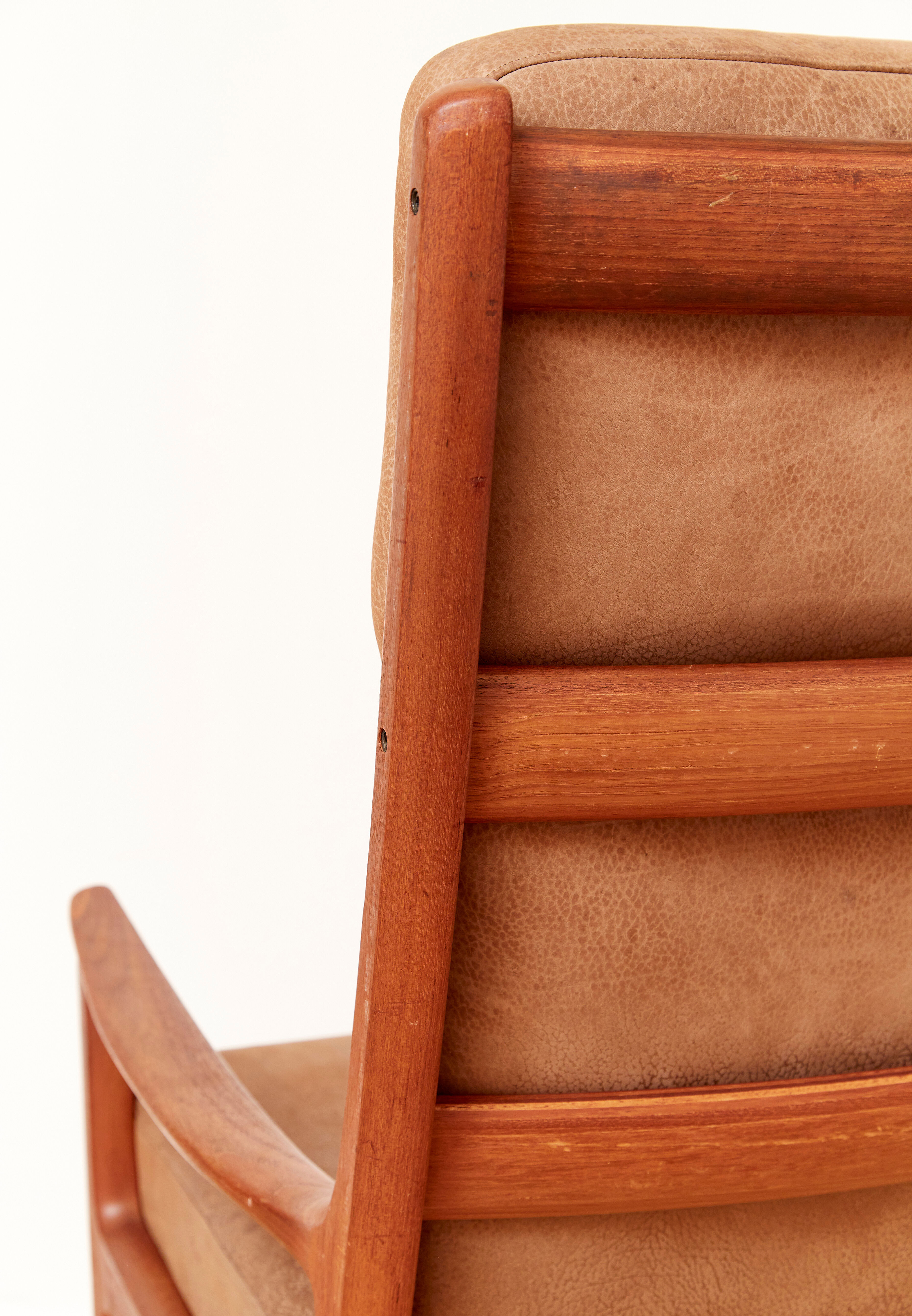 Mid-Century Teak Senator Highback Armchair by Ole Wanscher for CADO