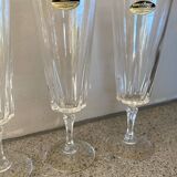4 Arques crystal flutes, Versailles model