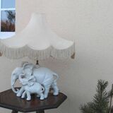 Elephant Bedside Table Lamp Elephant Pagoda Vintage 80s