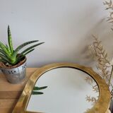 Mirror edge brass drop shape