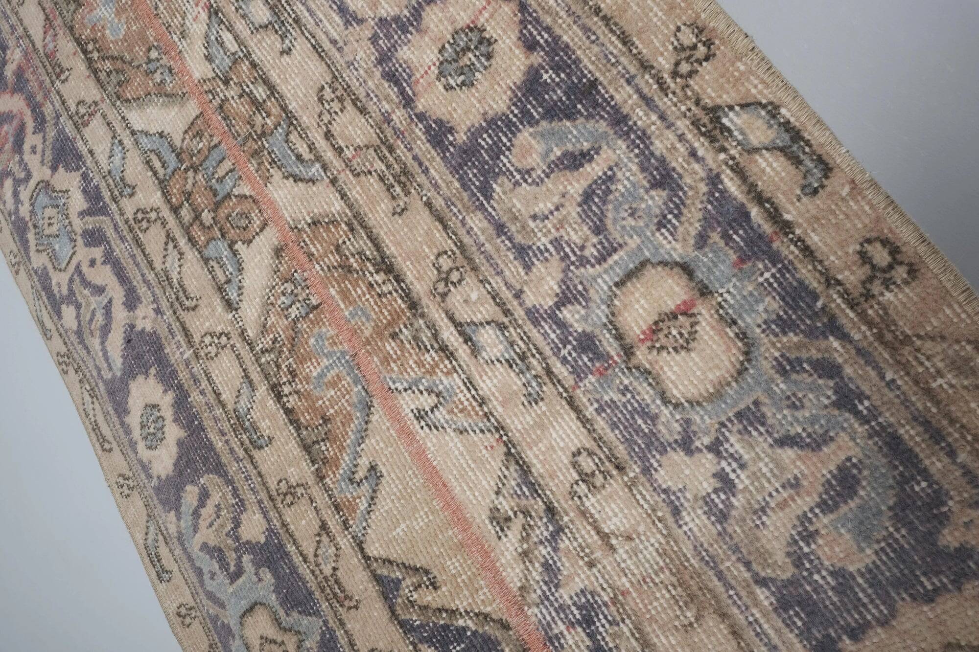 Vintage Turkish hallway rug 66x730 cm