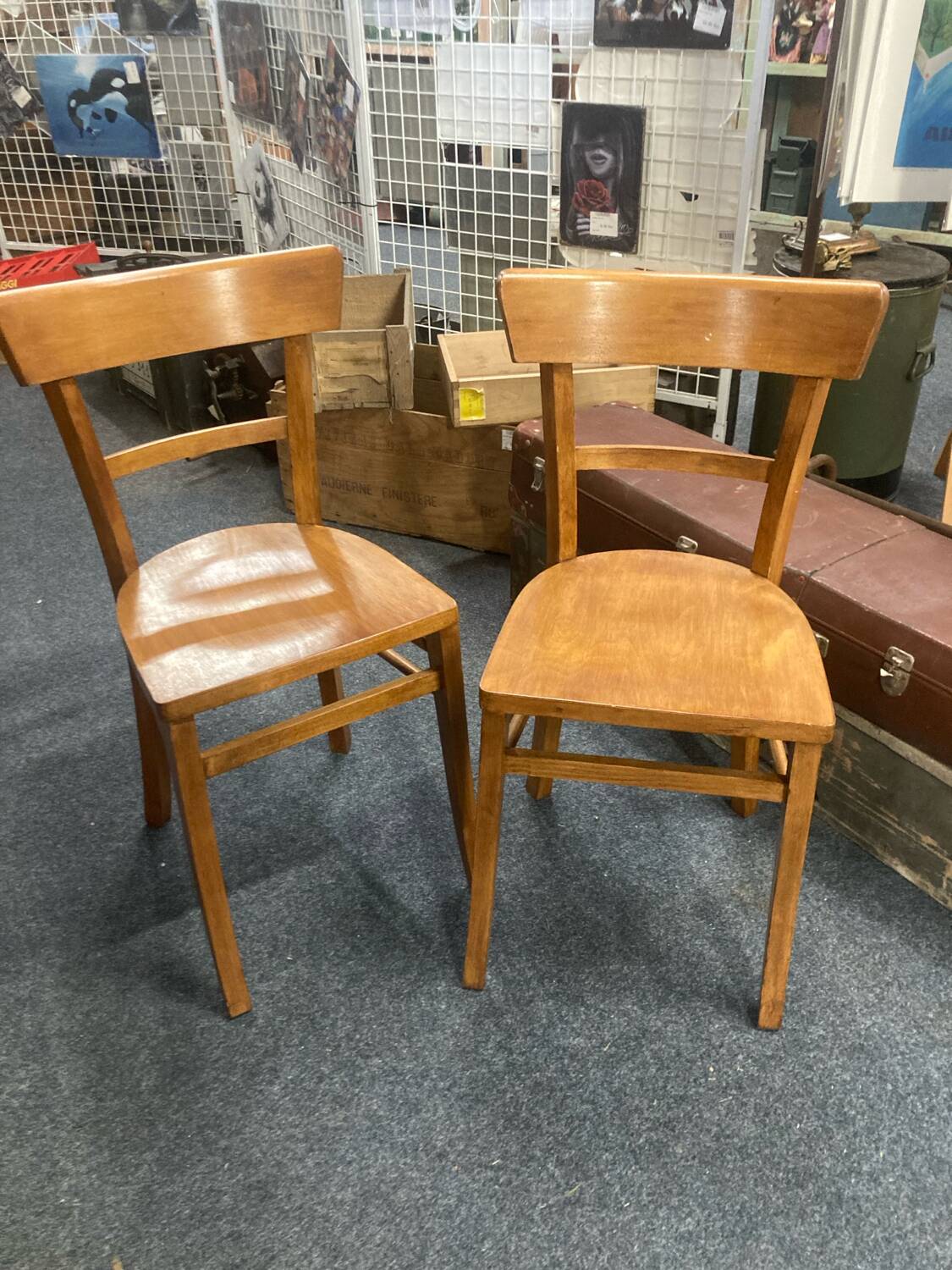 Pair of bistro chairs