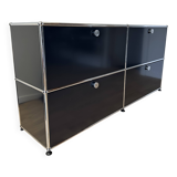 USM Haller Chest of Drawers in Graphite Black 1/2