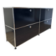 USM Haller Chest of Drawers in Graphite Black 1/2