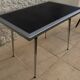 *Table with concrete top and industrial style stainless steel contour