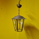 Old french brass hall lantern, from the 1st half 1900s.
