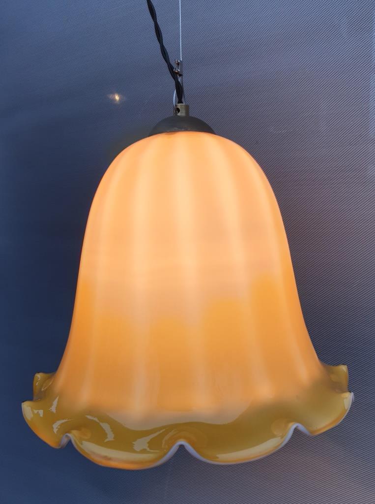 Scandinavian suspension glass yellow digitalis grandiflora