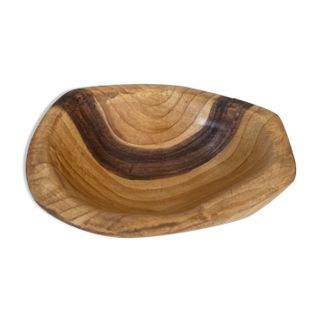 Wood-style ceramic ashtray
