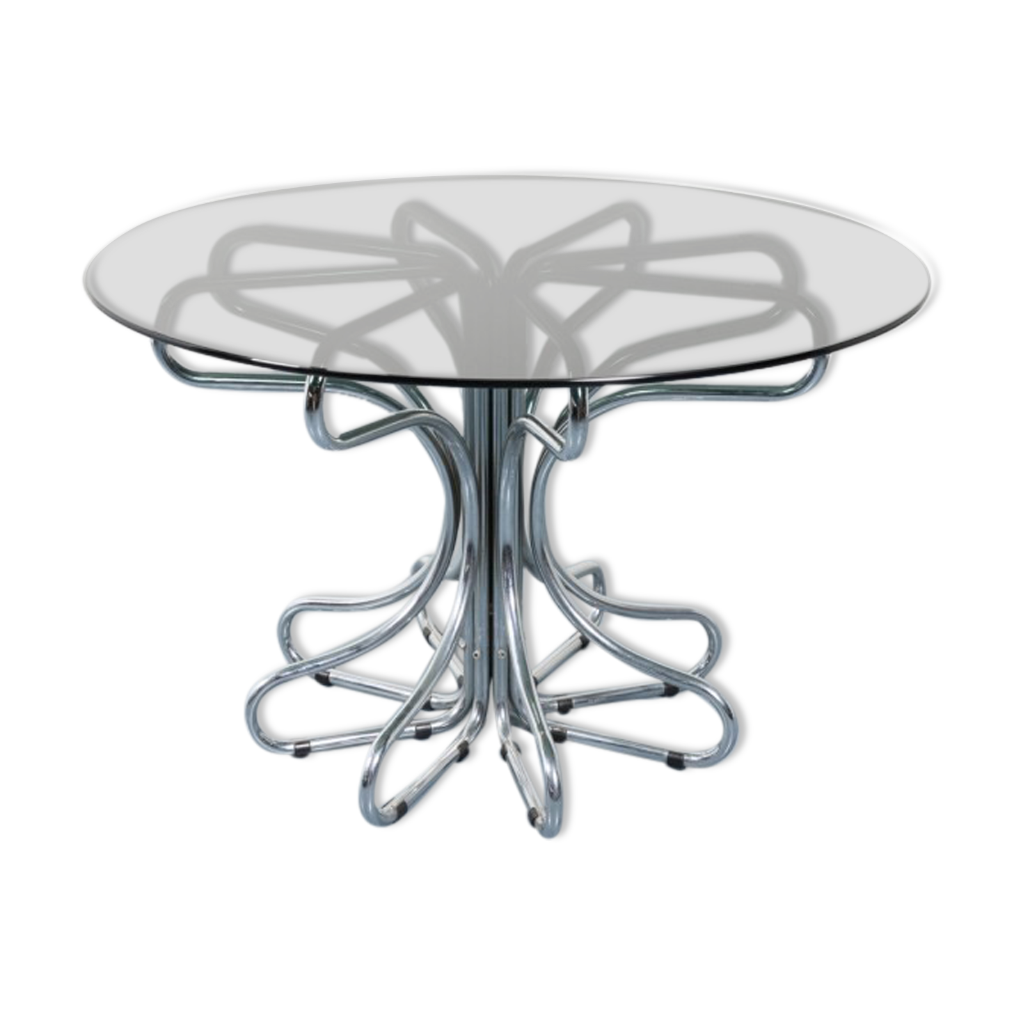 Sculptural Italian design table from the 1970s