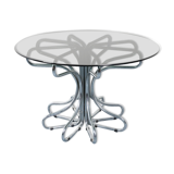 Sculptural Italian design table from the 1970s