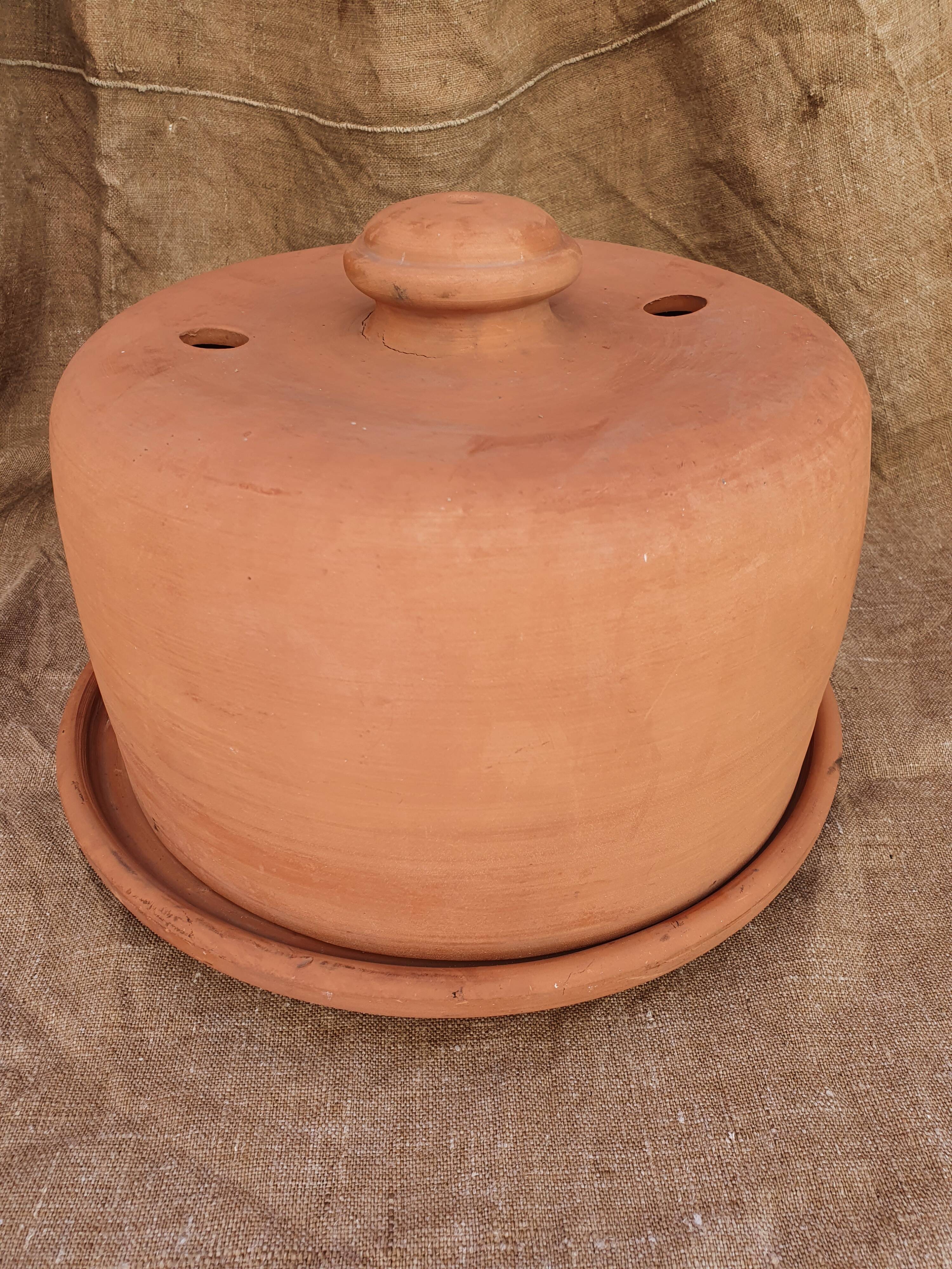 Terracotta cheese bell