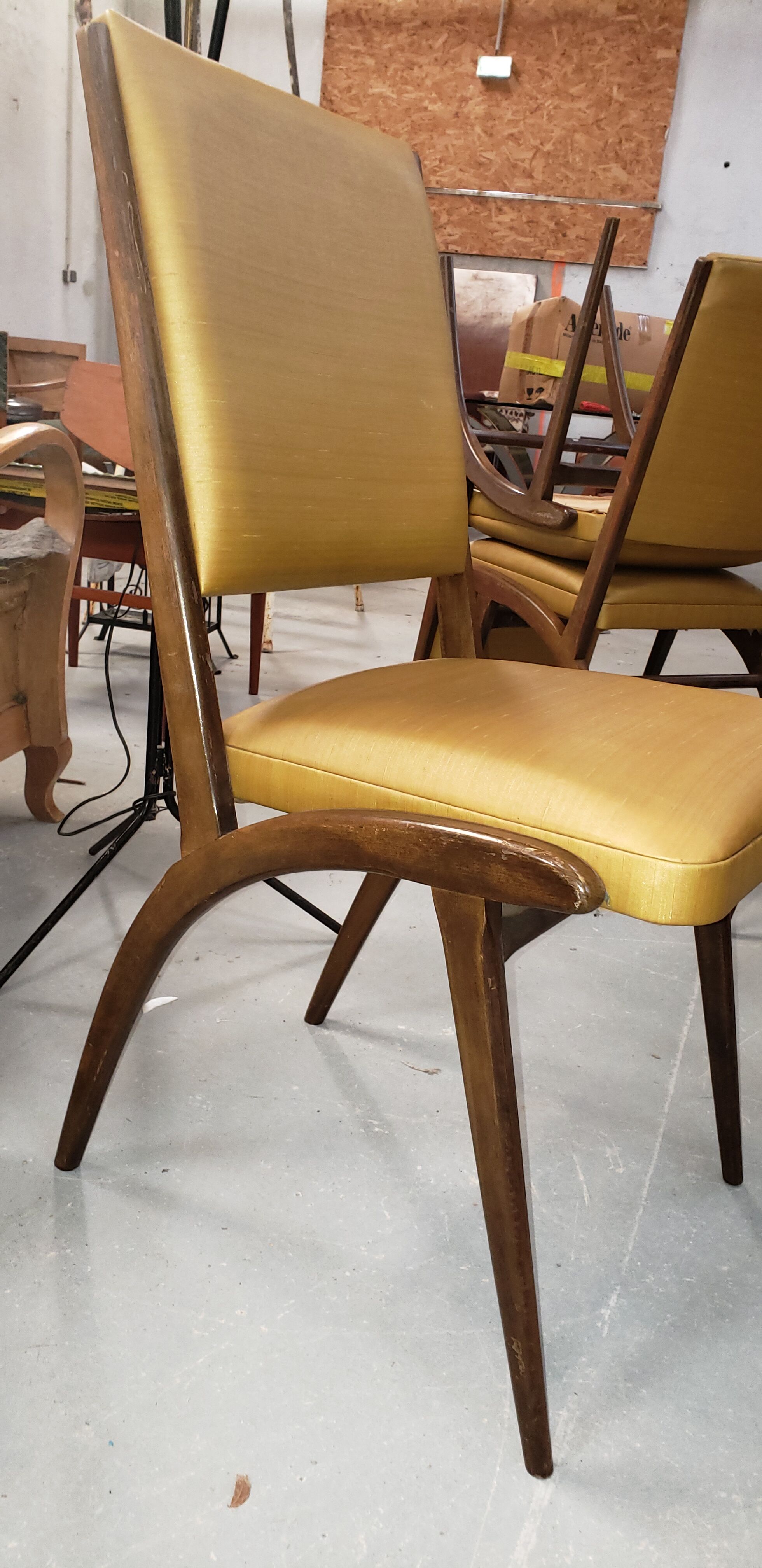 Set de 6 chaises scandinave vintage années 50/60
