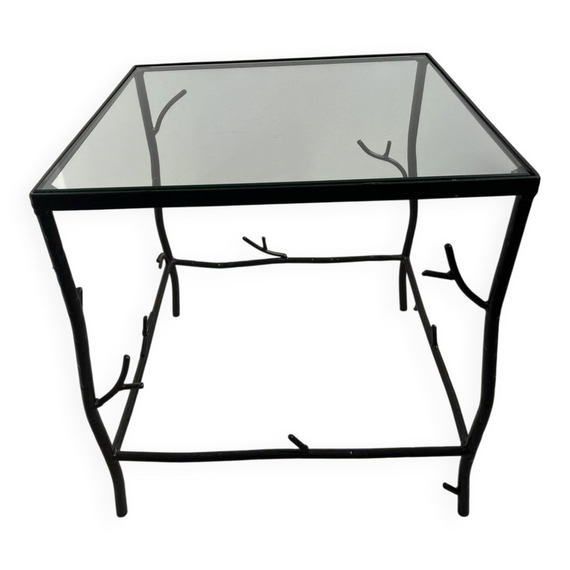 Wrought iron side table "branching"