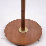 Floor lamp - Teak - Pleated shade - Danish design - 1960s