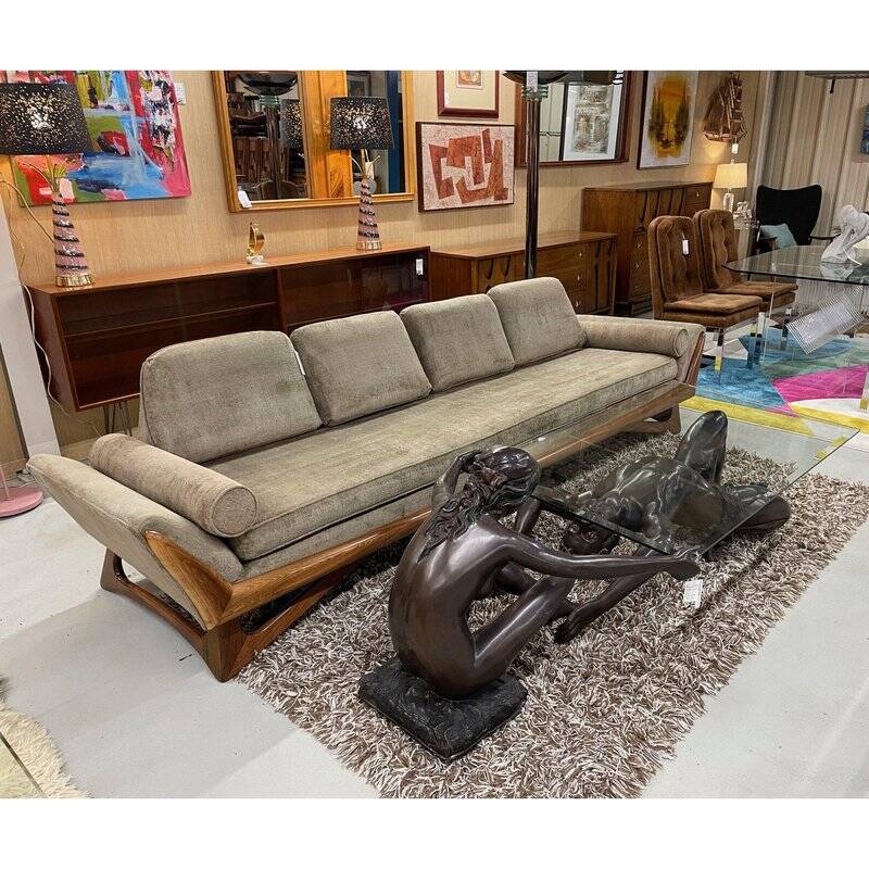 Bronze figural sculpture coffee table with glass top by C. Conndray