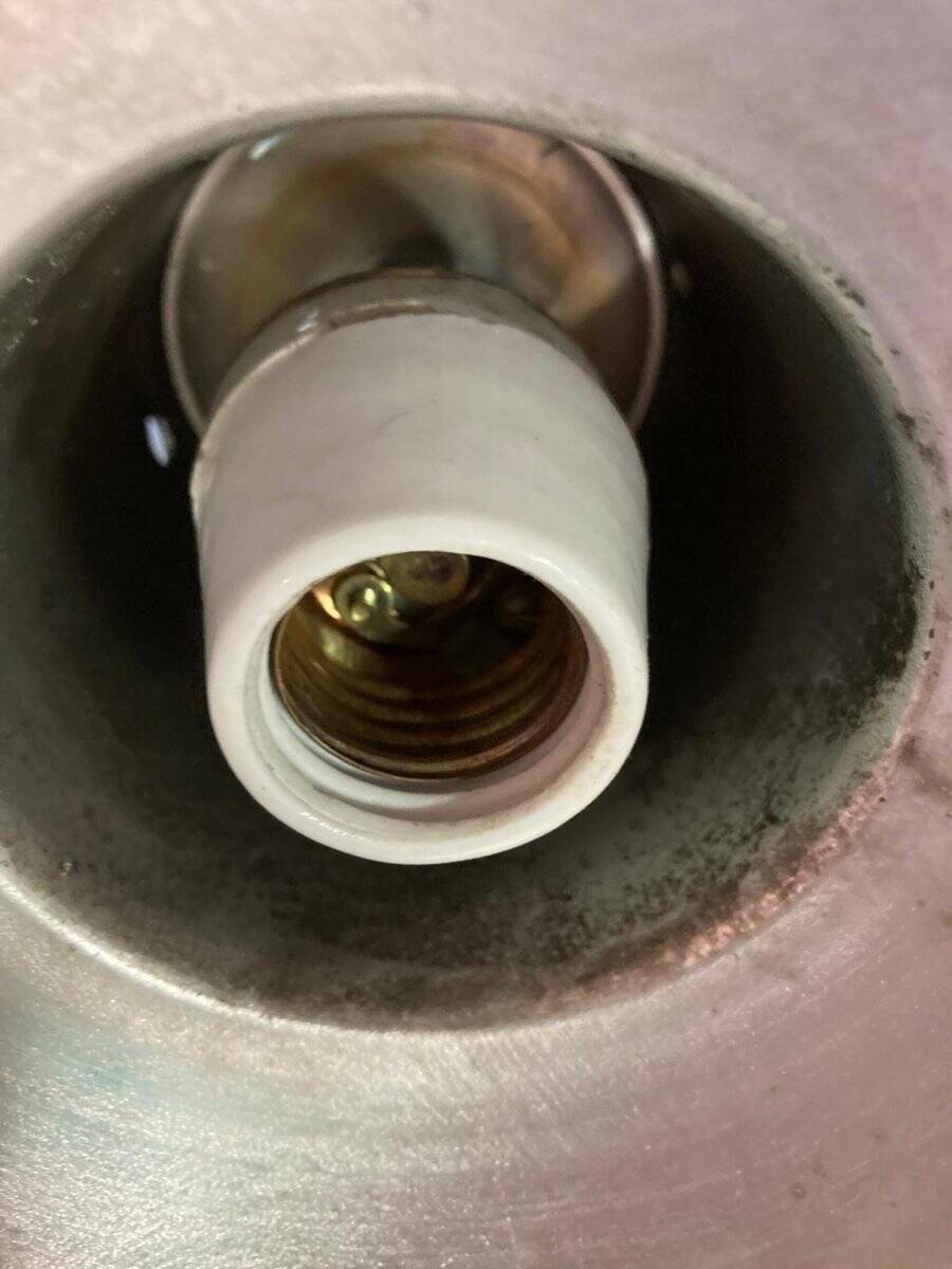 Industrial style lamp, 1960