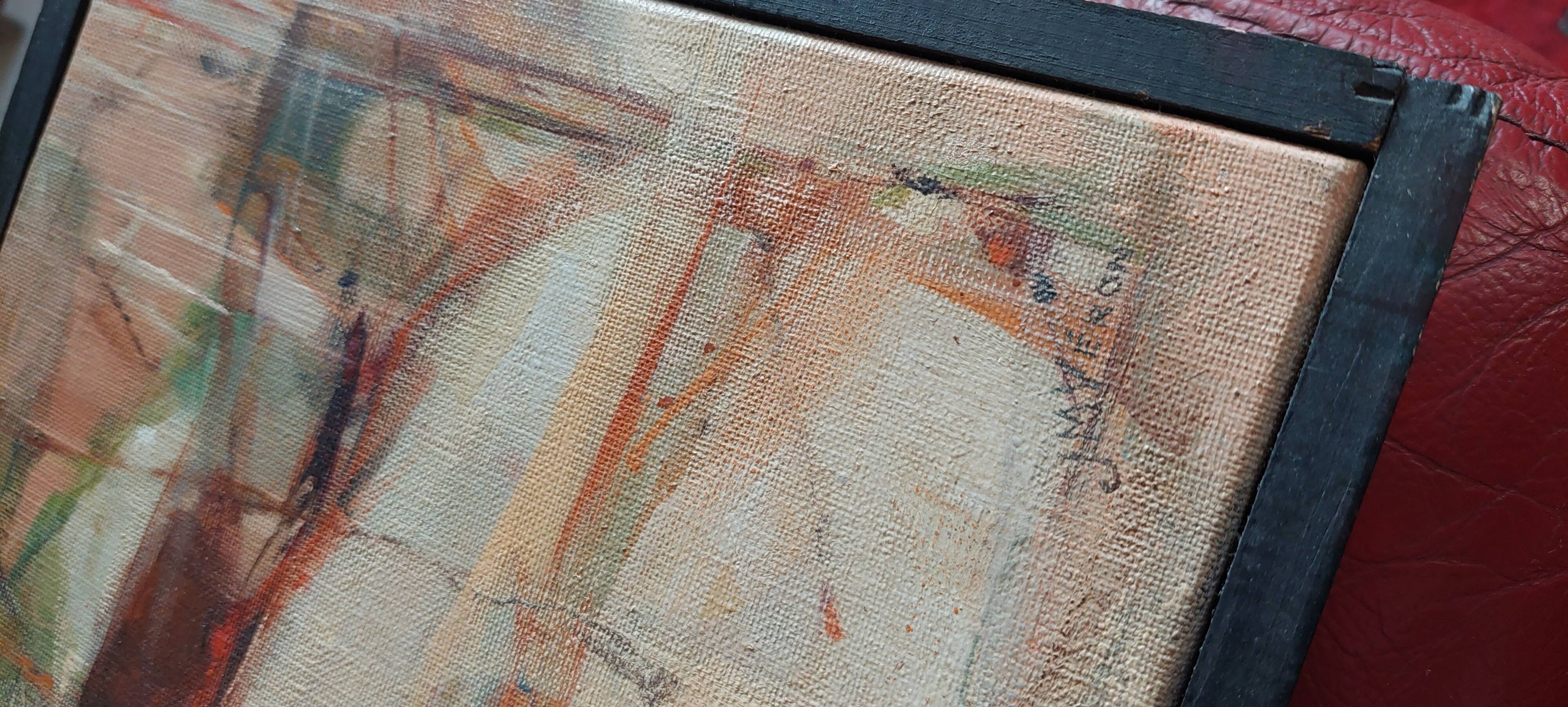 Painting on canvas by Jeanne-Marie VÉRON