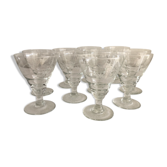 Verres à eau 1930