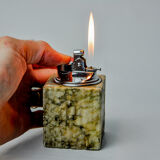 Briquet en albâtre beige par Romano Bianchi, Italie, 1970