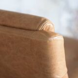 Leather armchair by Raphael Raffel for Apelbaum - France 1970