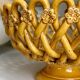 Openwork bowl Pichon Uzès in ochre earthenware