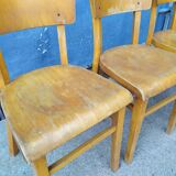 Series of 4 thonet bistro chairs