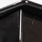 Chest of drawers in black lacquered wood of the 70