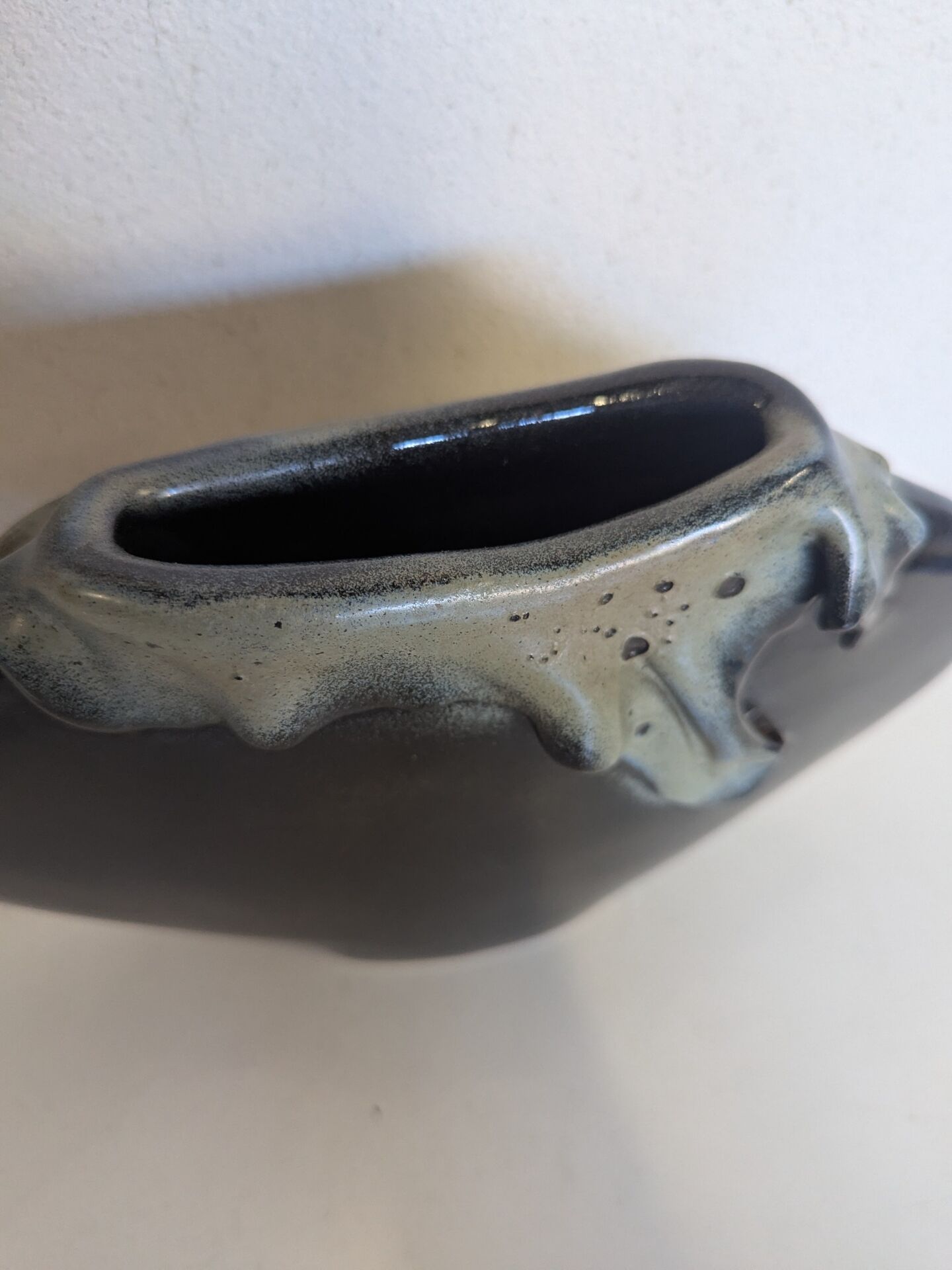 Sculptural glazed ceramic vase – Set of 3 pieces